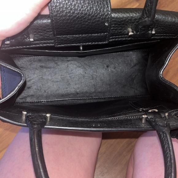 Vintage Givenchy Obsedia Medium Flap Black Pebbled Calfskin Satchel Hand Bag - Picture 6 of 16